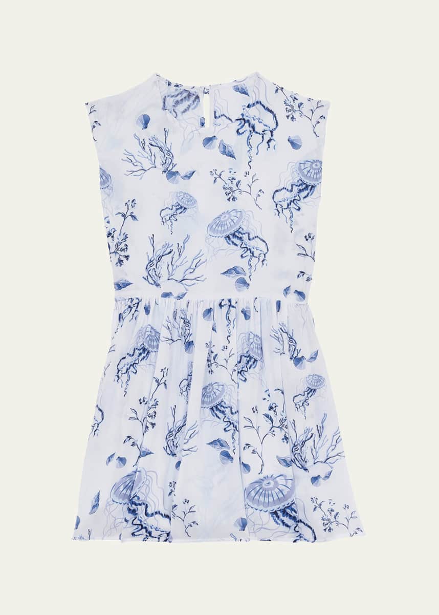 Vilebrequin Girl's Medusa Jellyfish-Print Dress, Size 2-14