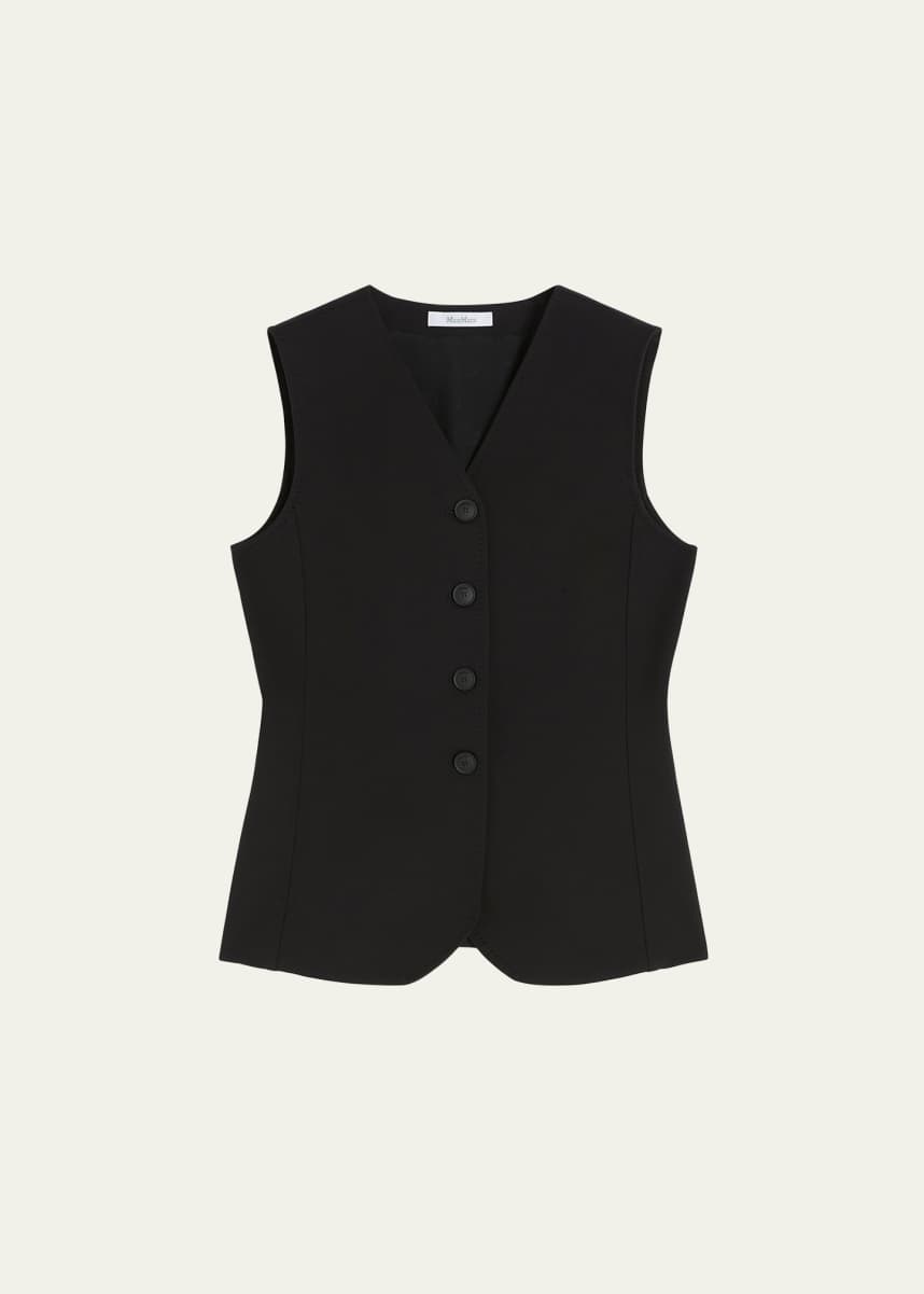 Max Mara Fornovo Single-Breasted Slim Vest