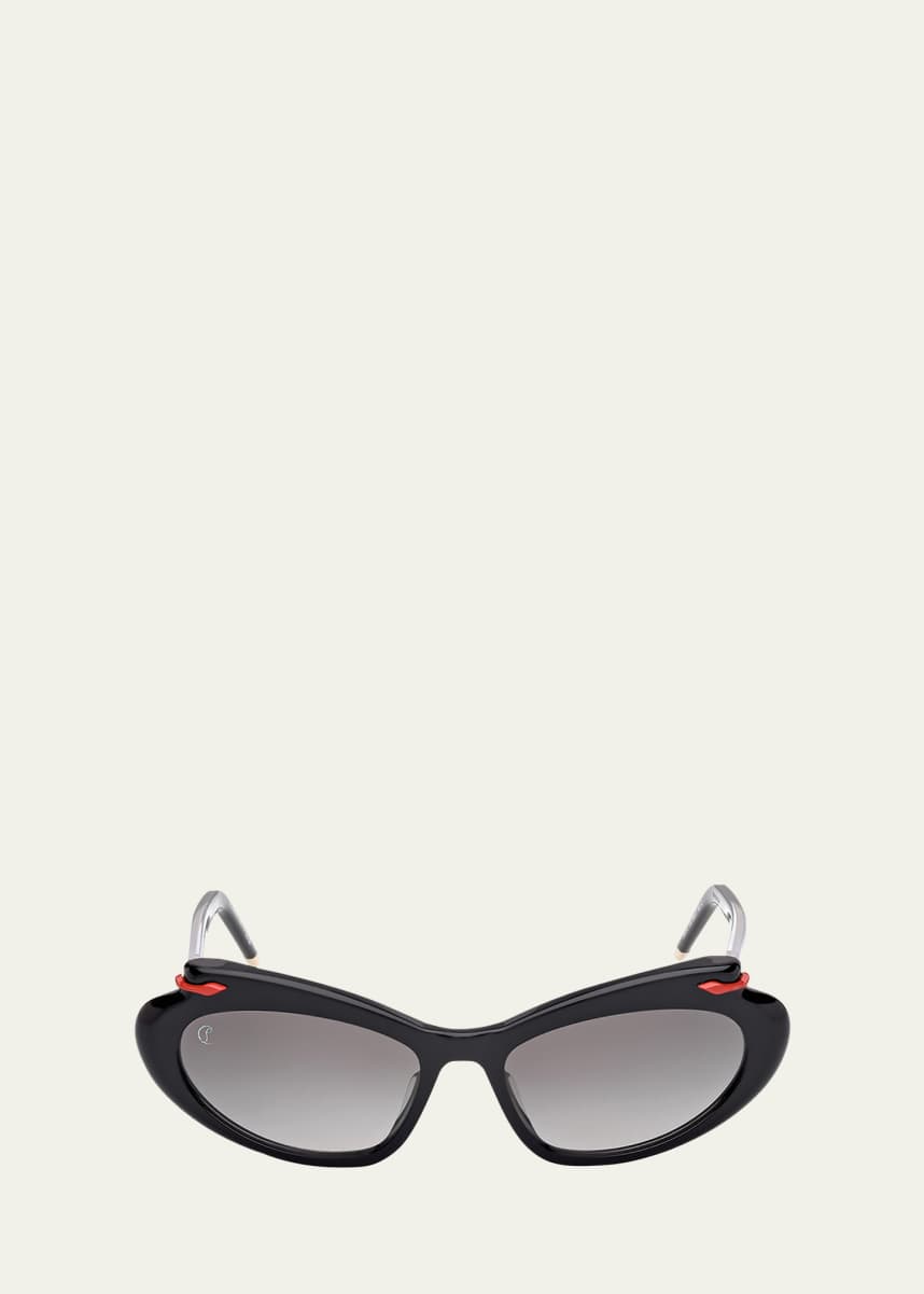 Christian Louboutin Miss Z Acetate Aviator Sunglasses