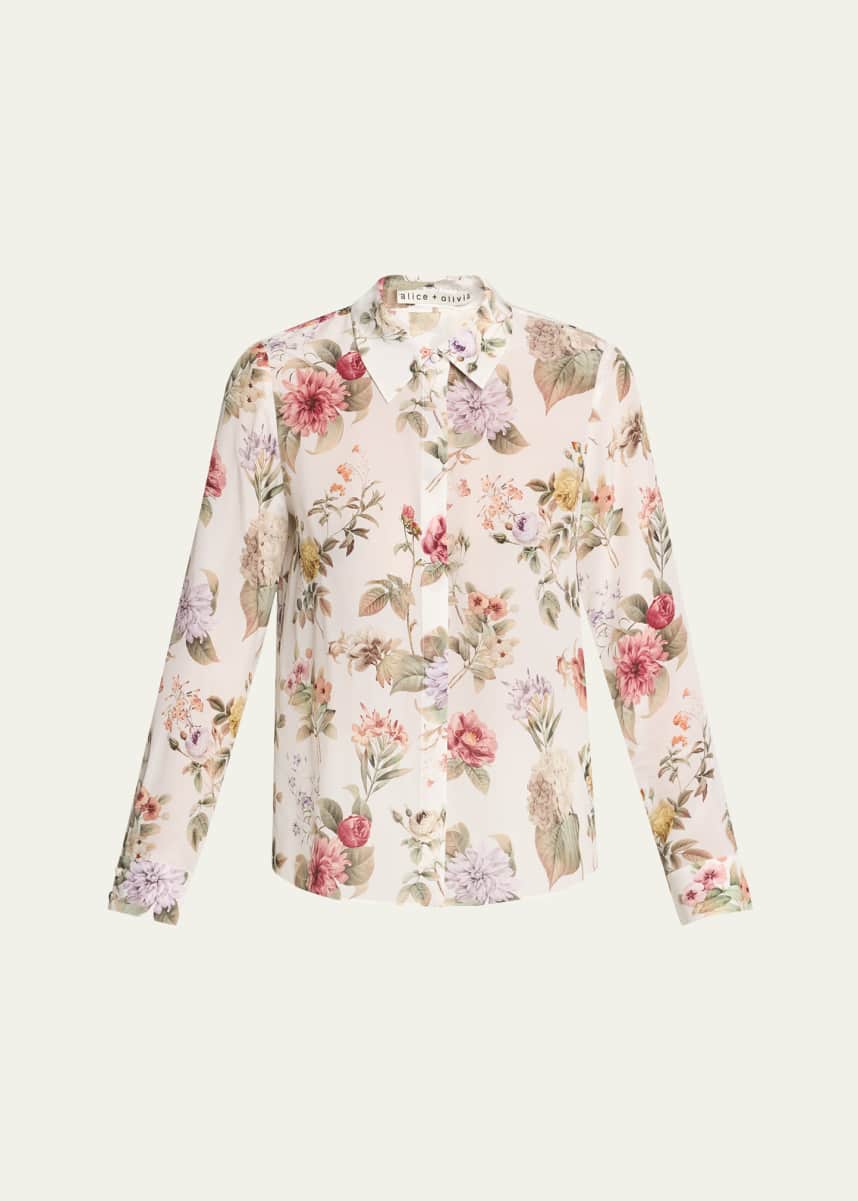 Alice + Olivia Sweet Nothings Willa Placket Top