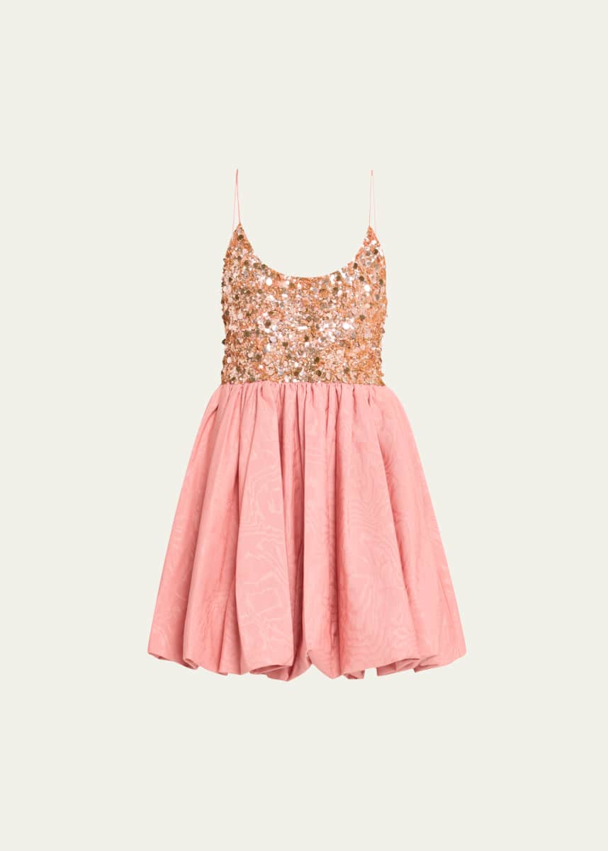 魅力倍増★【alice＆olivia】NESSA バブル ミニ ドレス Nessa Bubble Mini Dress In Dusty Rose | Alice + Olivia