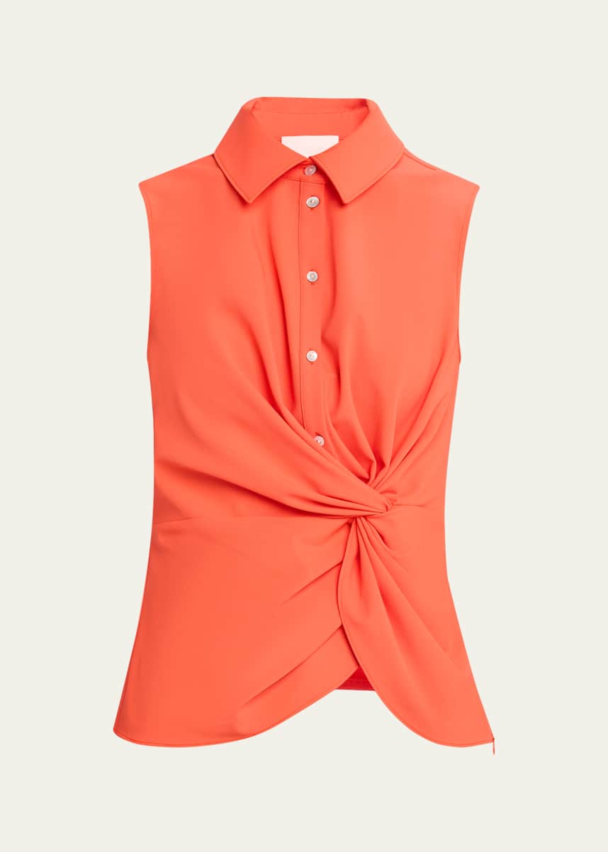 Cinq a Sept Dani Button-Front Twist Top