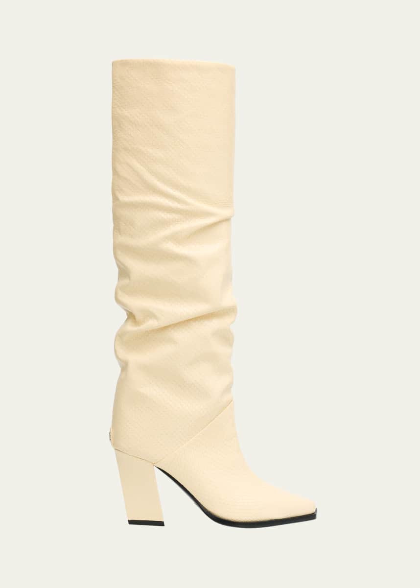 Jimmy Choo Hart 60 Printed Leather Knee Boots