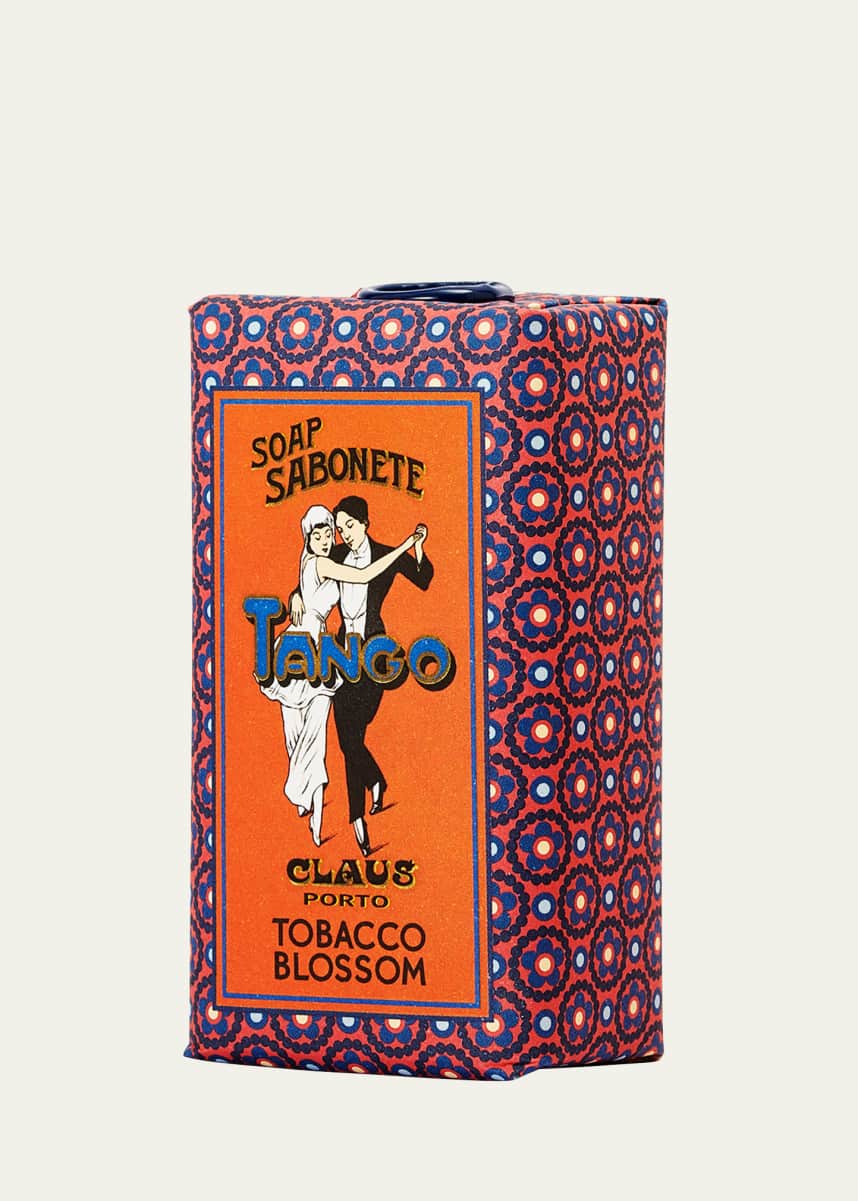 Claus Porto Tango Tobacco Blossom Wax Sealed Soap Bar, 5.3 oz.