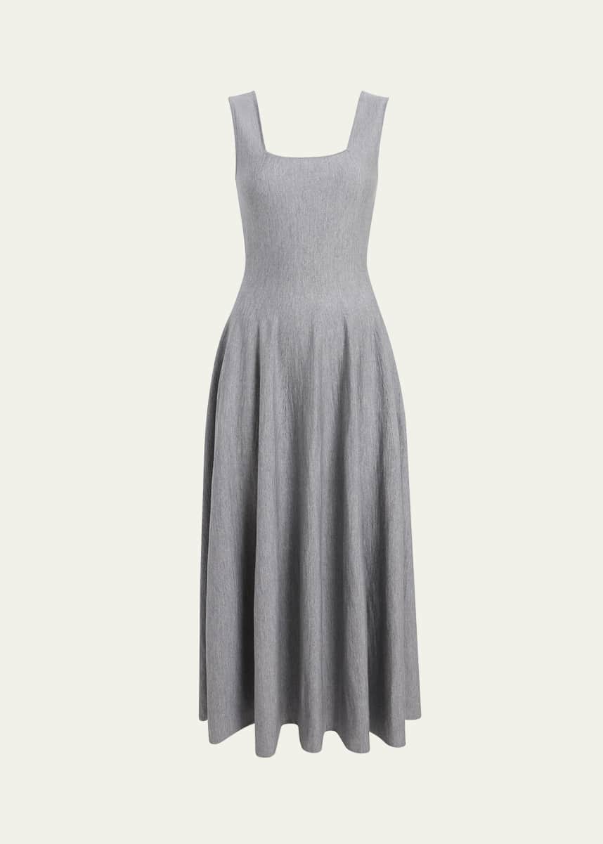 Khaite Jodie Square-Neck Sleeveless Maxi Dress