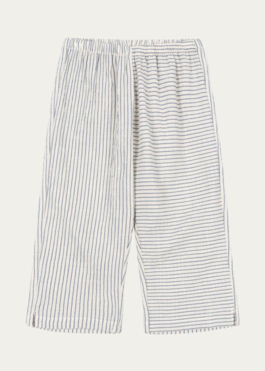 Konges Slojd Rosie H-W x Boy's Duo Striped Seersucker Pants, Size 18M-4