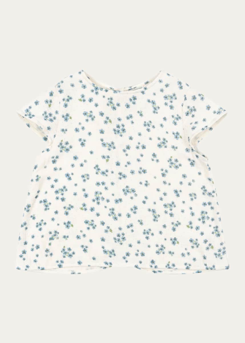 Konges Slojd Rosie H-W x Girl's Mioblu Floral Cotton Top, Size 12M-6