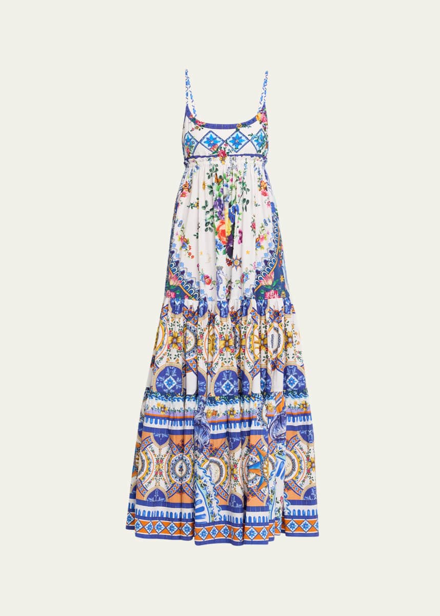 Camilla Tiles Darls Long Dress with Jersey Bodice