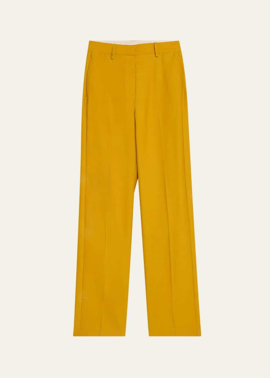 Heirlome Costanza Silk Straight-Leg Trousers