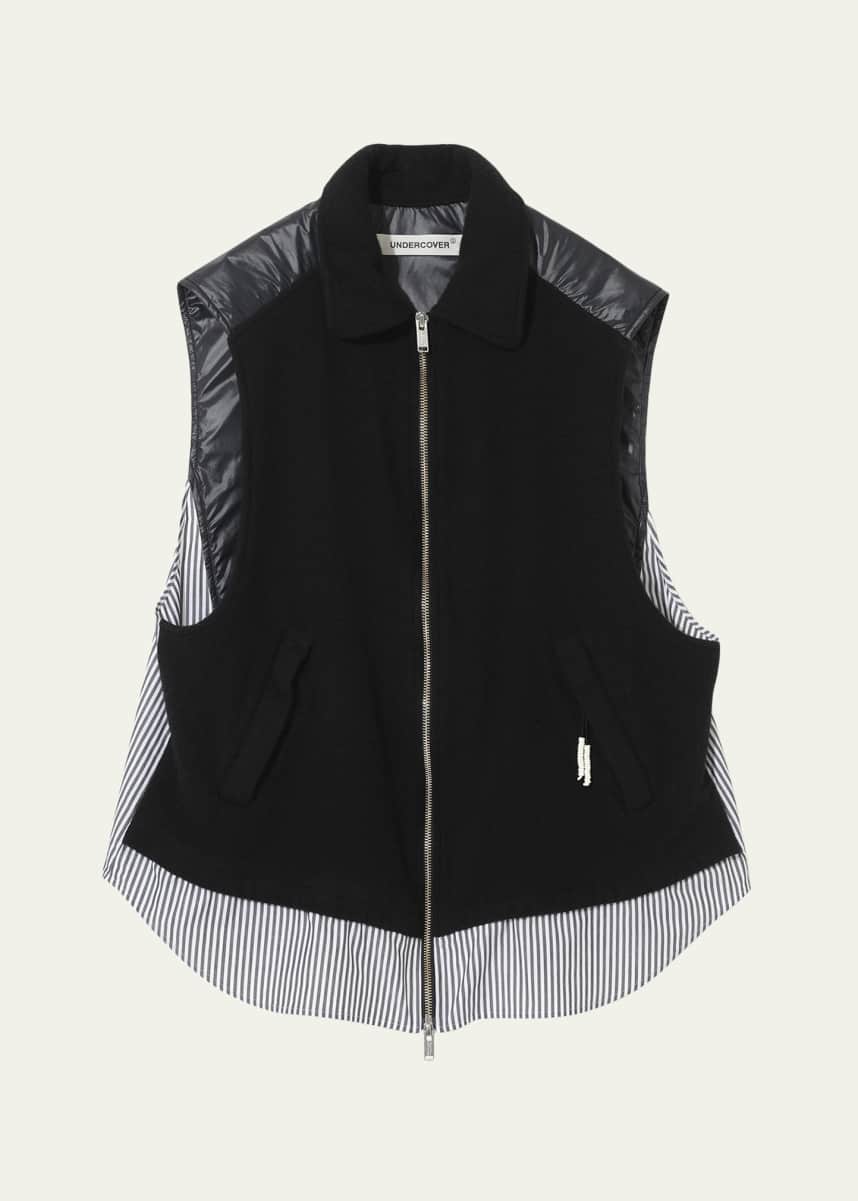 UNDERCOVER Mixed-Media Puffer Vest