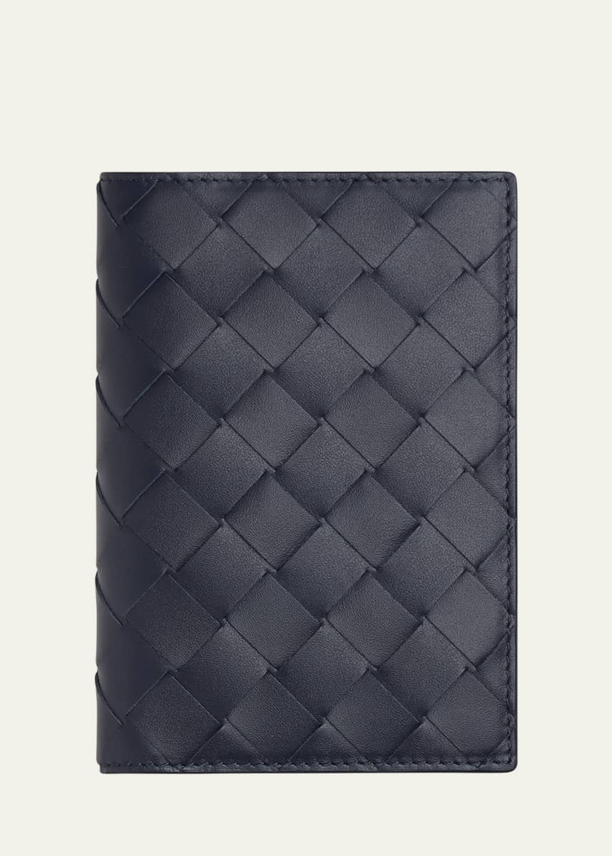Bottega Veneta Bicolor Intrecciato Passport Case
