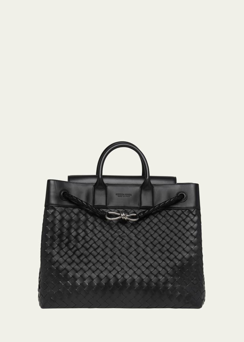 Bottega Veneta Men's Small Andiamo Voyager Intrecciato Shoulder Bag