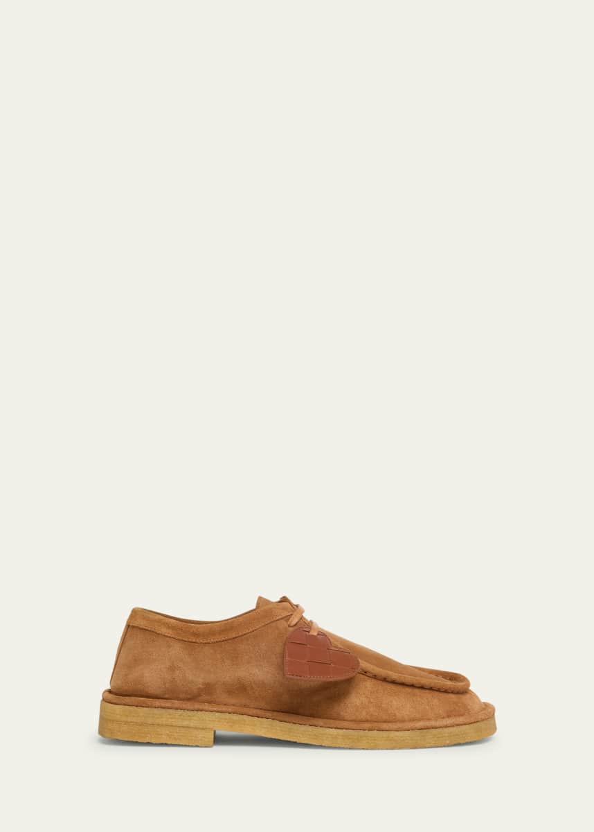 Bottega Veneta Daddy Derby Suede Wallabee Booties