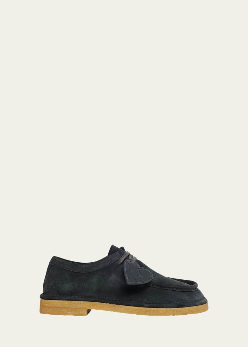 Bottega Veneta Daddy Derby Suede Wallabee Booties