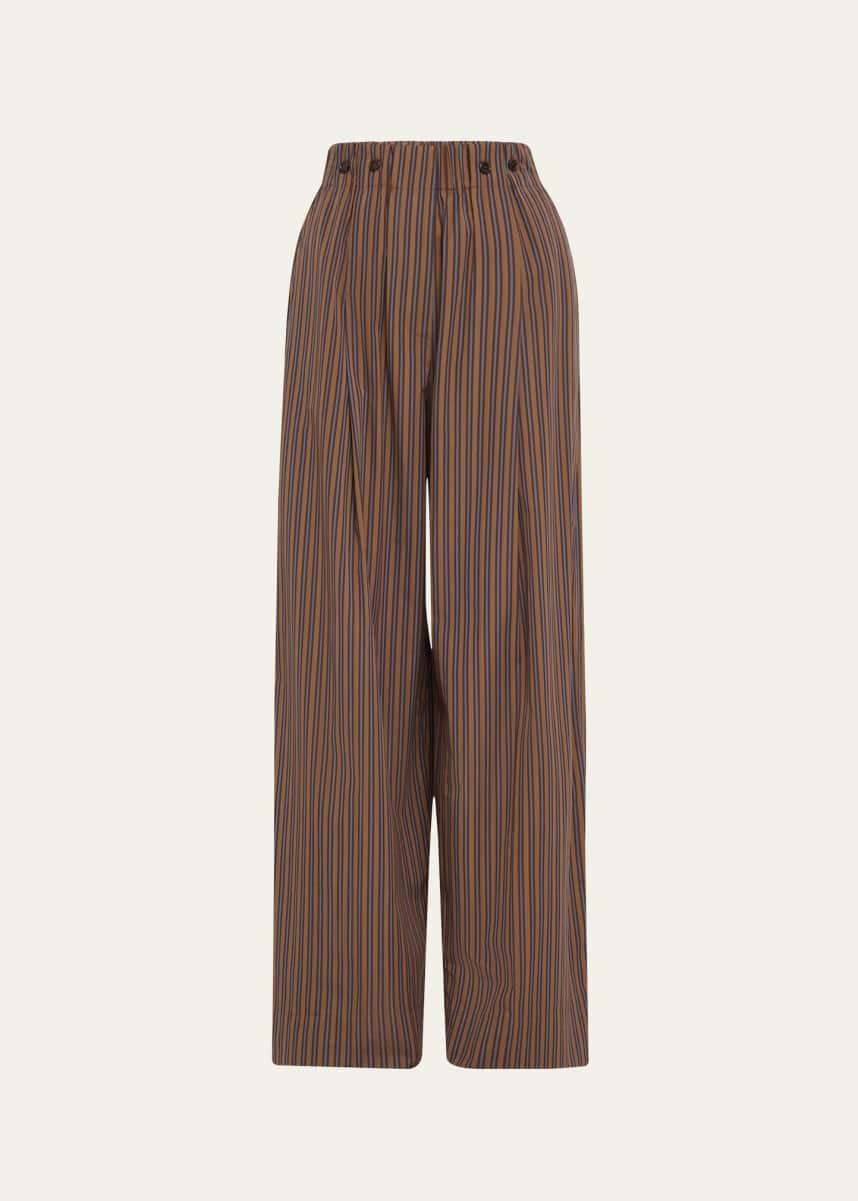A.L.C. Emmett Pinstripe Wide-Leg Pants