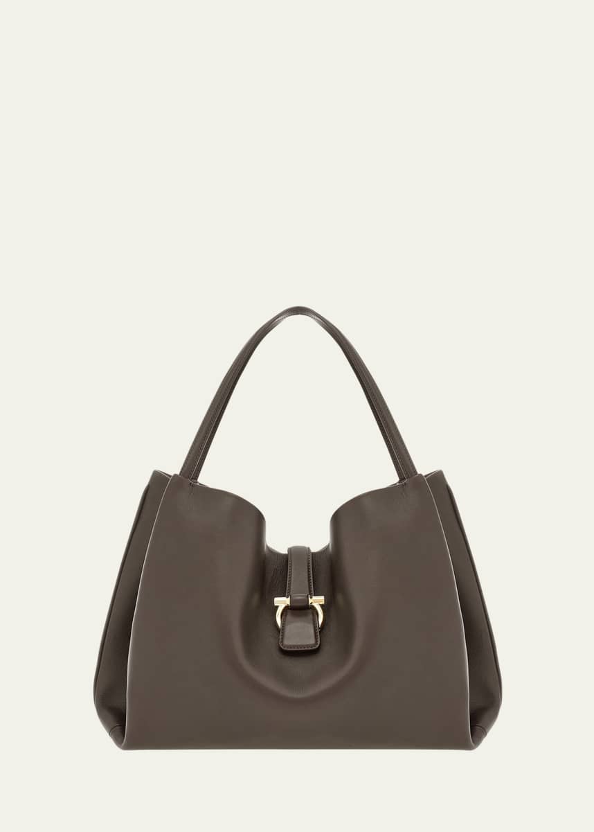 Ferragamo Medium Leather Tote Bag