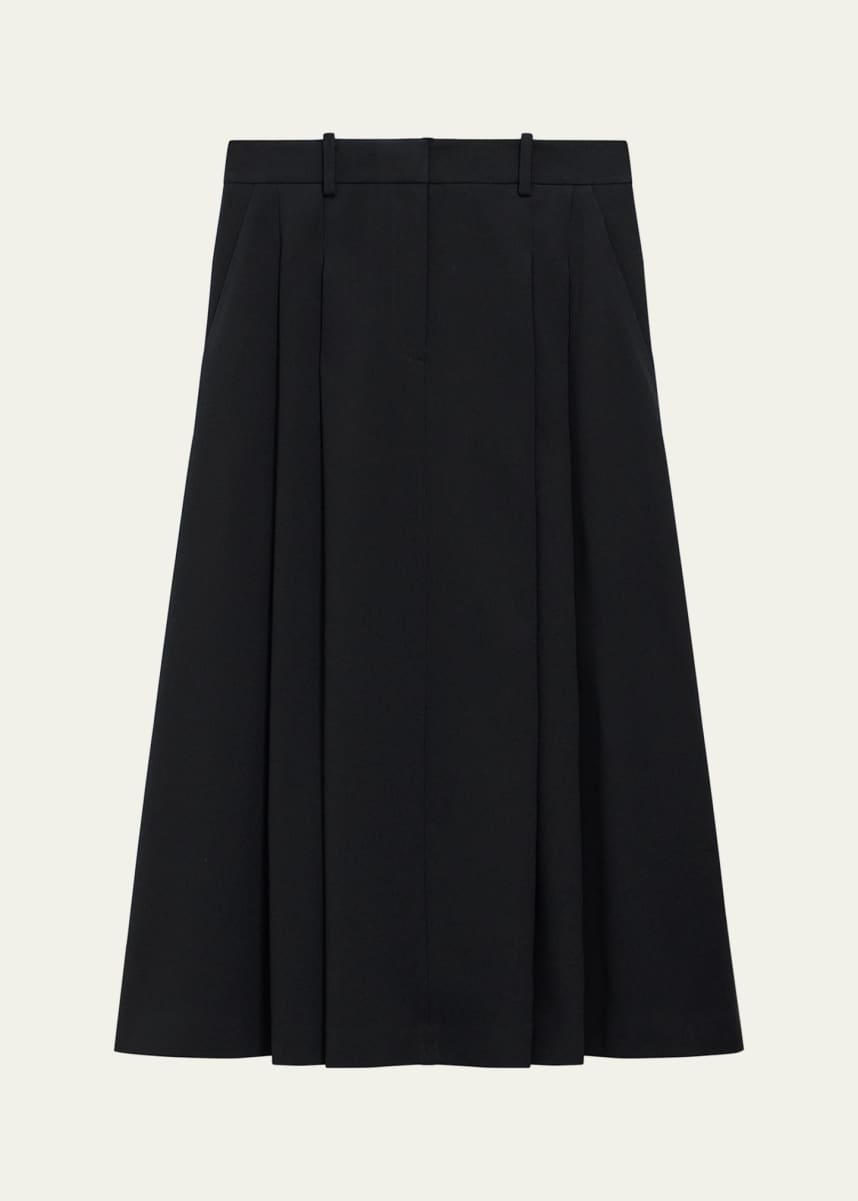 Theory Double-Pleat Trouser Maxi Skirt