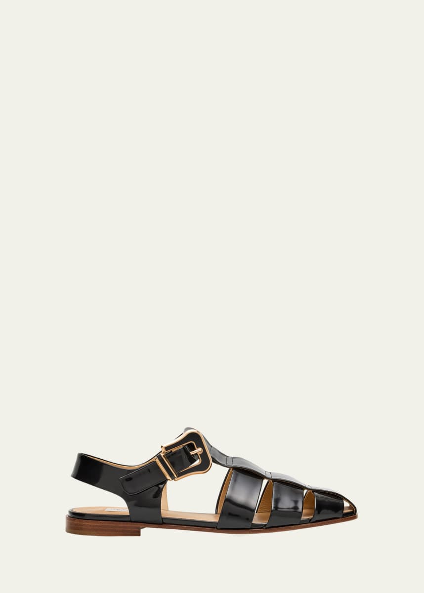 Gabriela Hearst Lynn Leather Fisherman Sandals