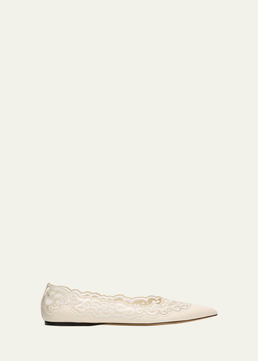 Gabriela Hearst Ziva Leather Ballerina Flats