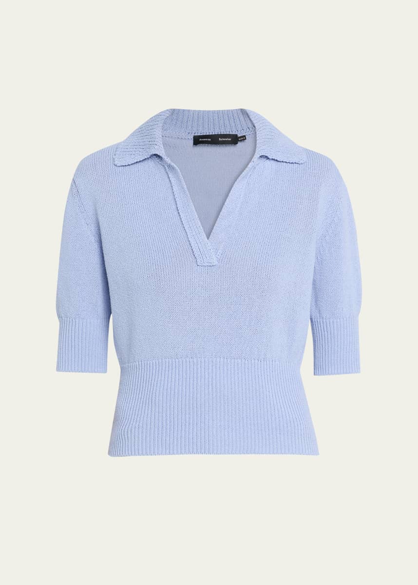 Proenza Schouler Reeve Polo Knit Top