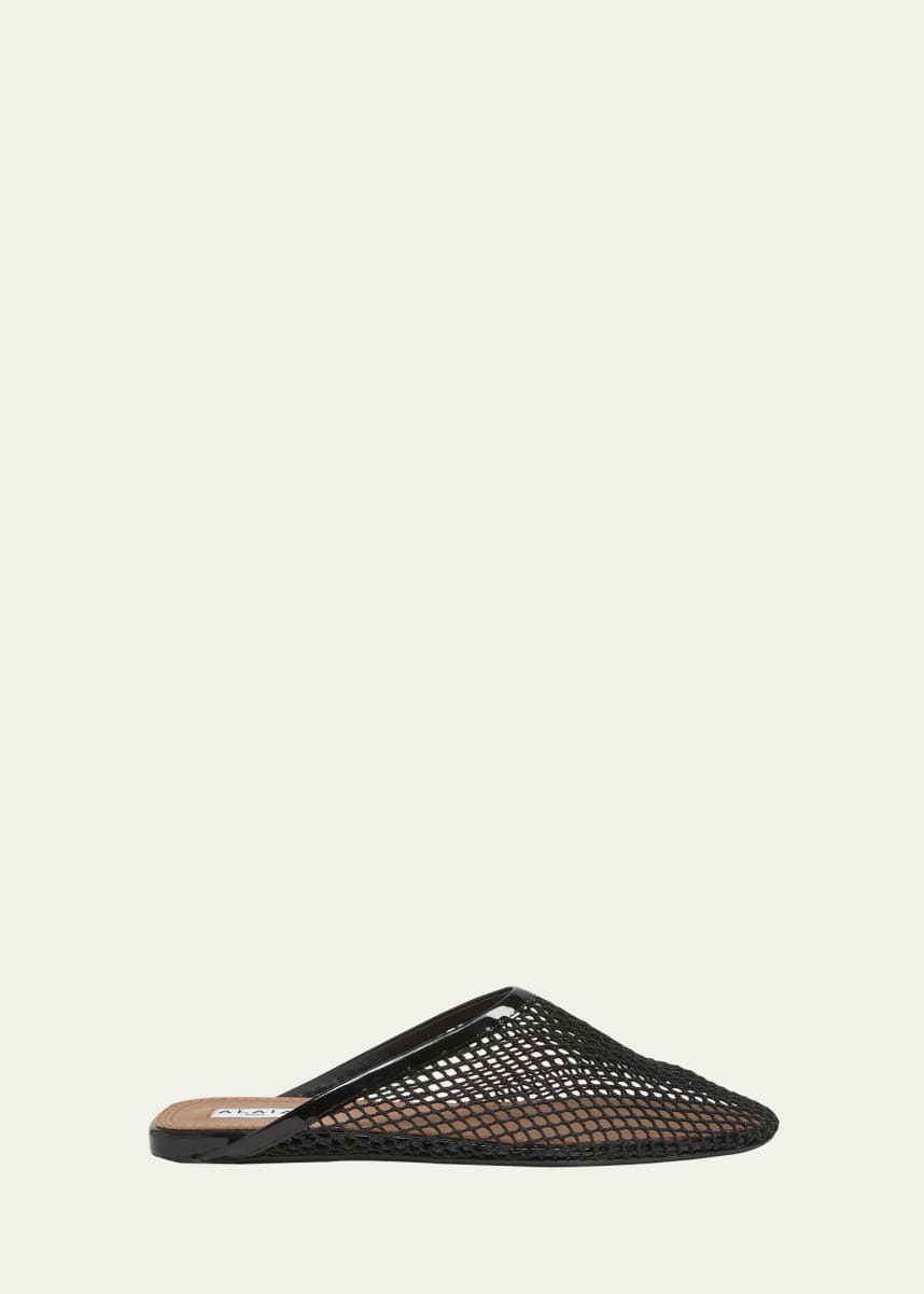 ALAIA Mesh Flat Mules