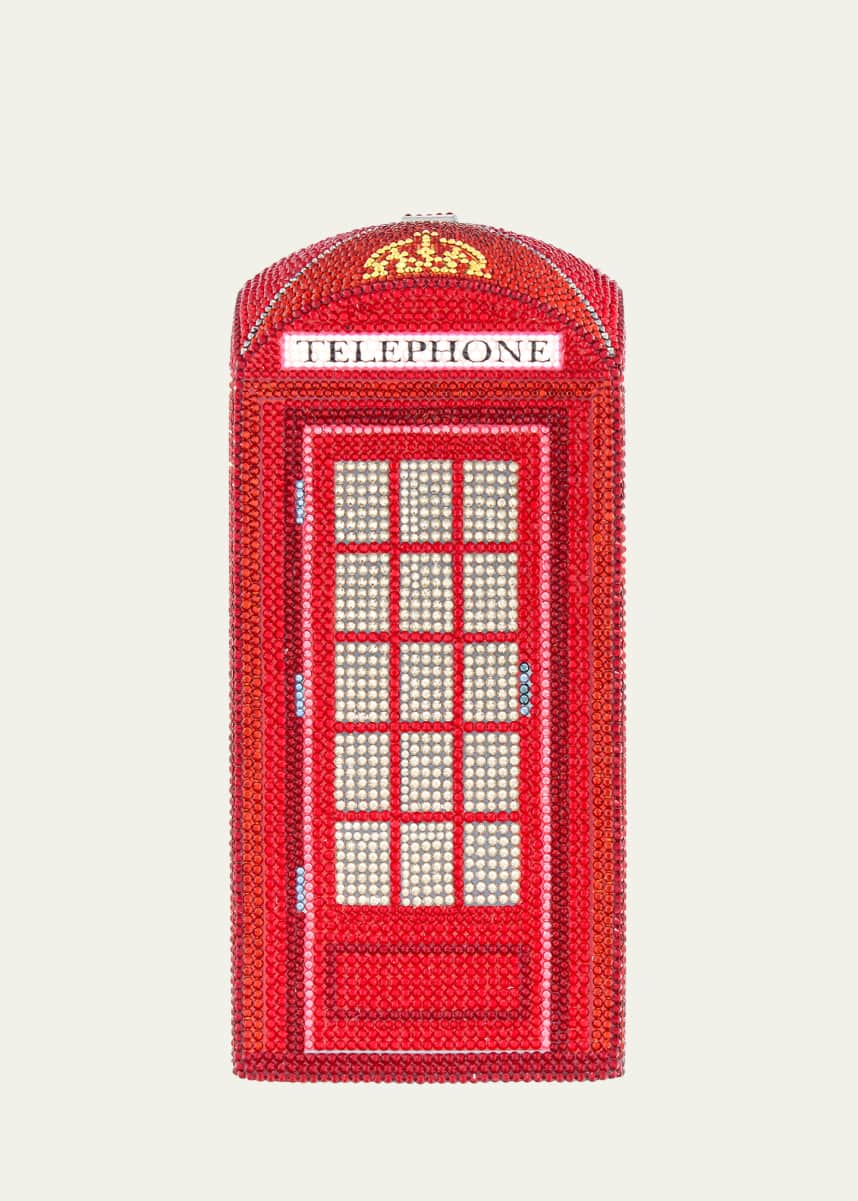 Judith Leiber Couture London Call Phone Booth Clutch Bag