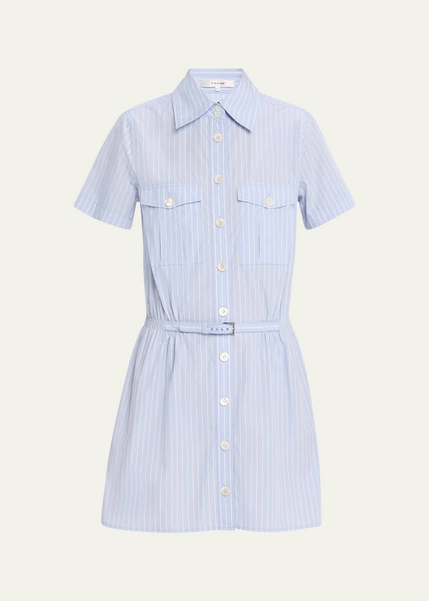 FRAME The Striped Safari Shirtdress