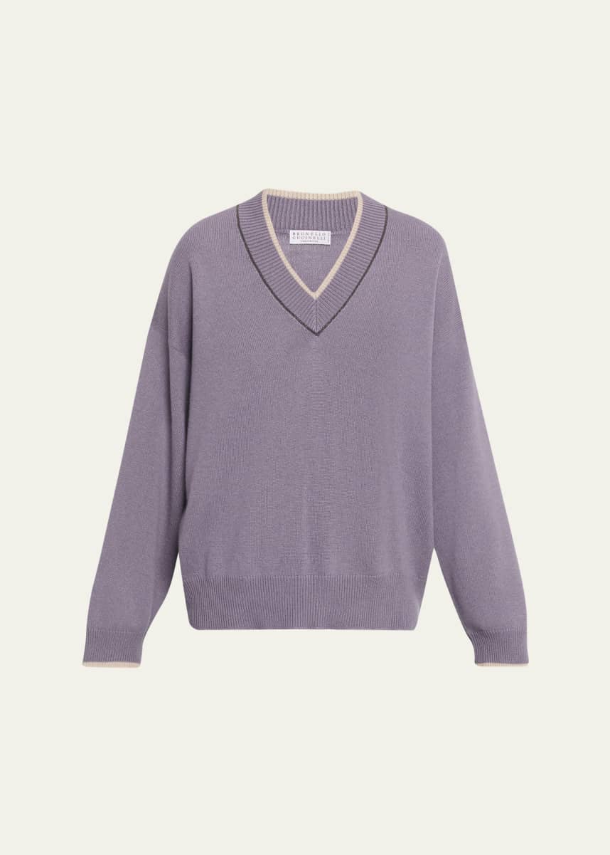 Brunello Cucinelli Cashmere V-Neck Sweater - Bergdorf Goodman