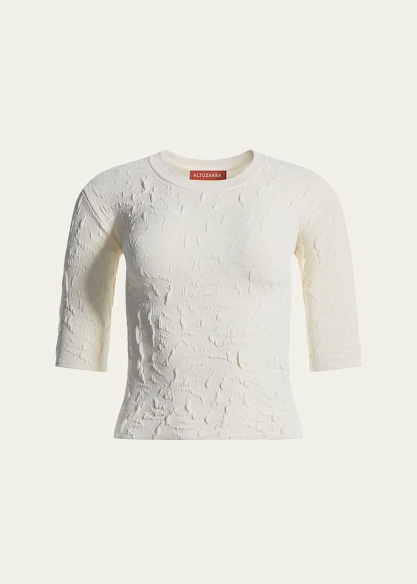 Altuzarra Greene Knit Textured Top