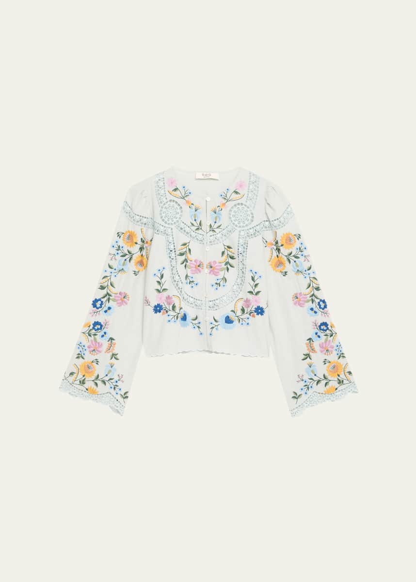 Sea Celia Floral Embroidered Blouse