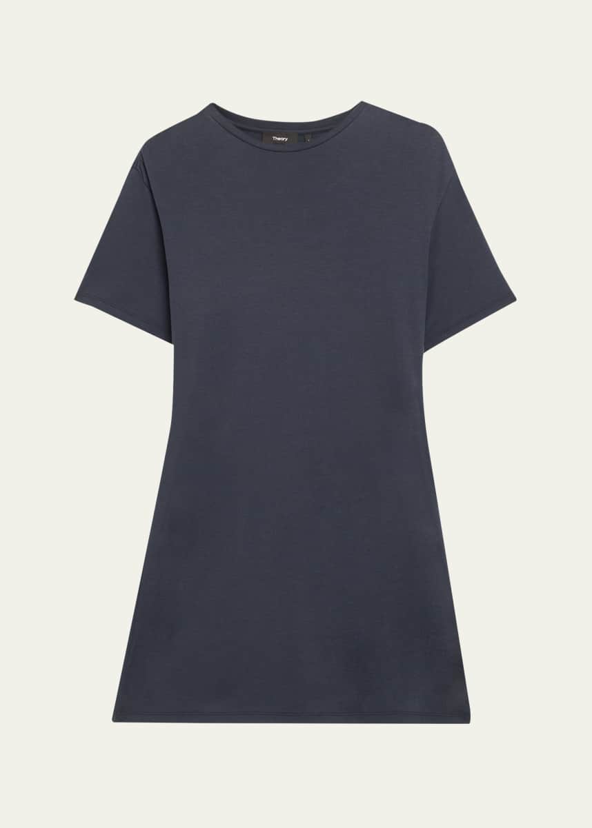 Theory Gathered Shoulder T-Shirt Dress