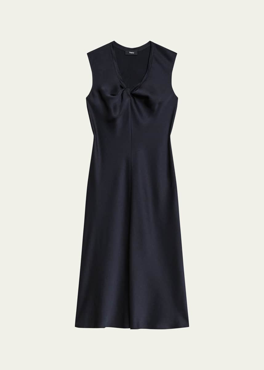 Theory Twisted Scoop-Neck Dress