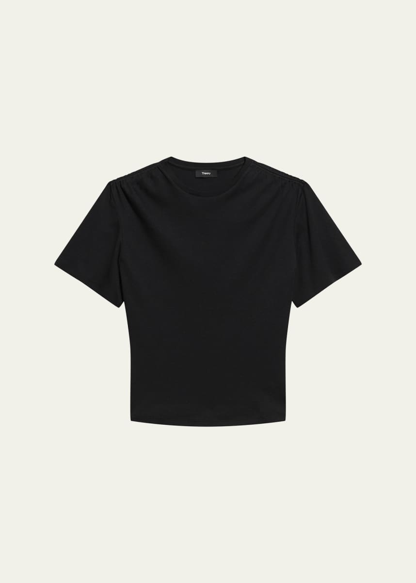Theory Gathered Shoulder Top