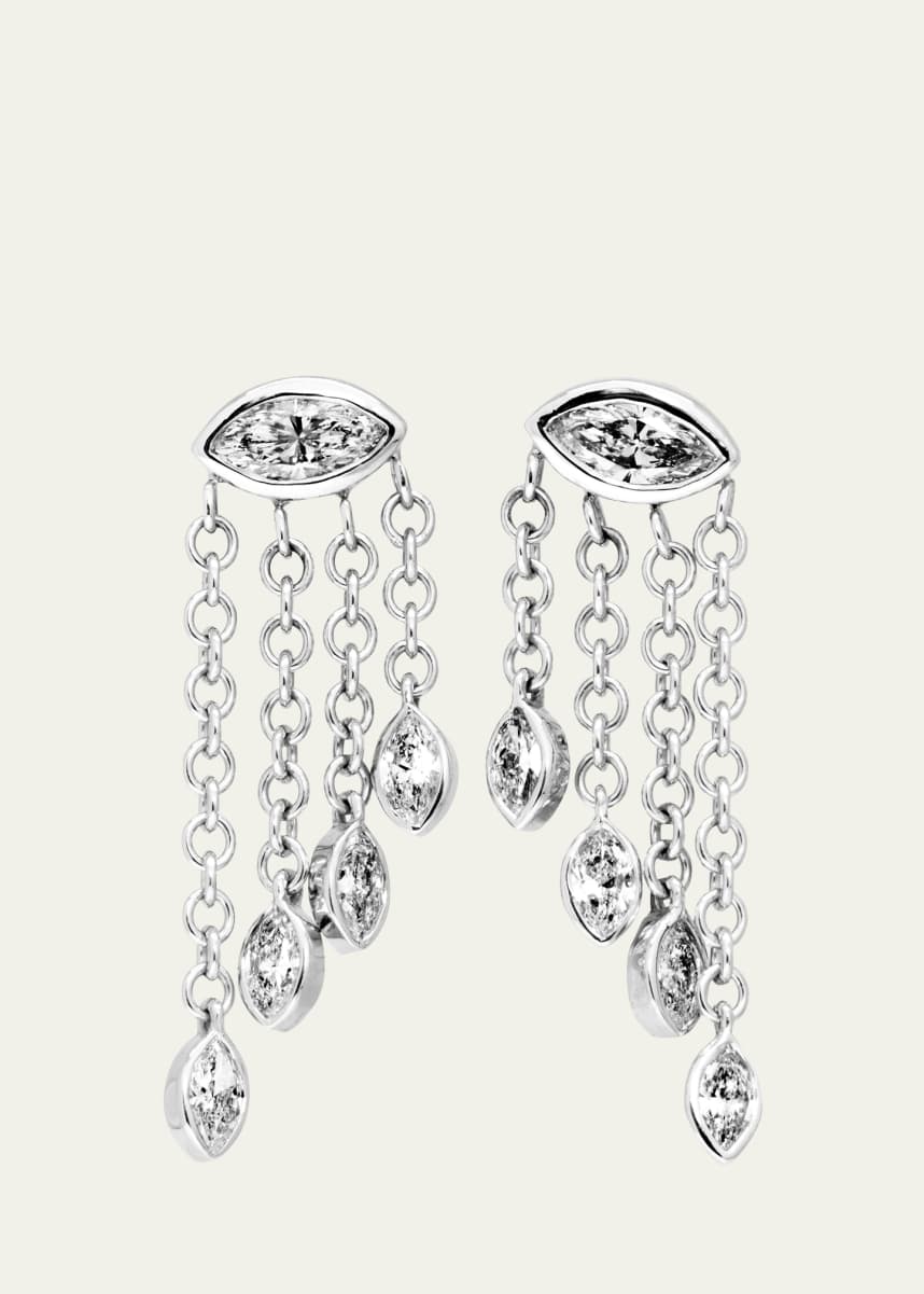 Dara Kaye Candy Drop Marquise Waterfall Stud Earrings