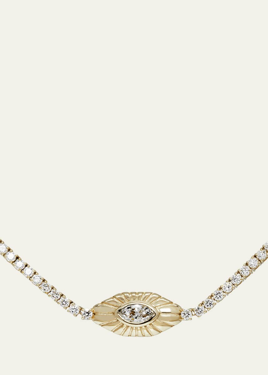 Dara Kaye Protection Evil Eye Tennis Necklace