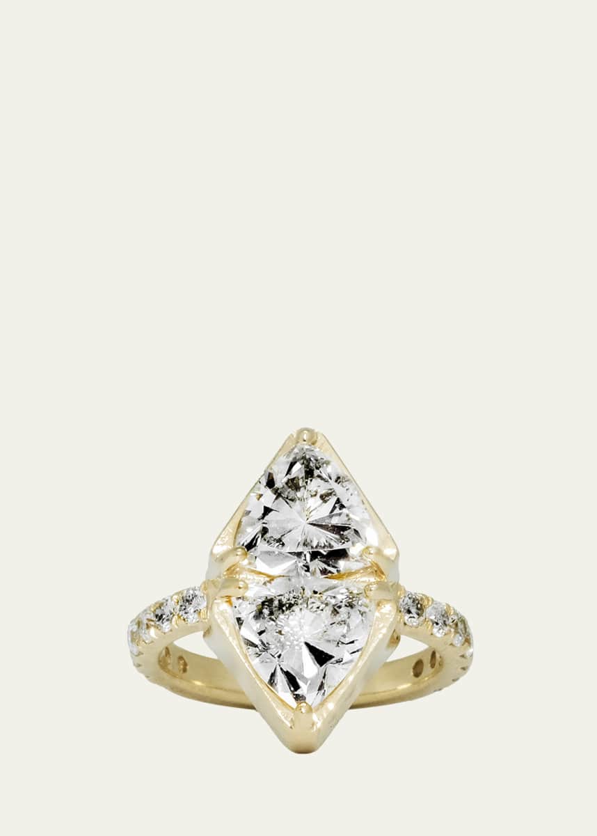 Dara Kaye Trillion Talisman Double Shield Statement Ring