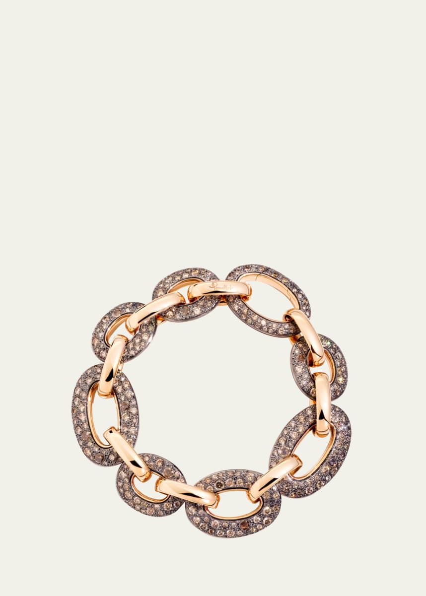 Pomellato 18K Catene Brown Diamond Link Bracelet