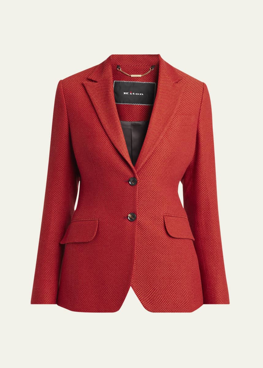 Kiton Fitted Cashmere Blazer