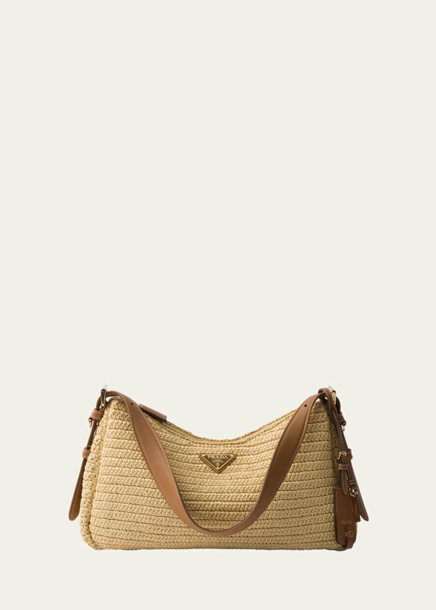 Prada Zip Crochet Shoulder Bag
