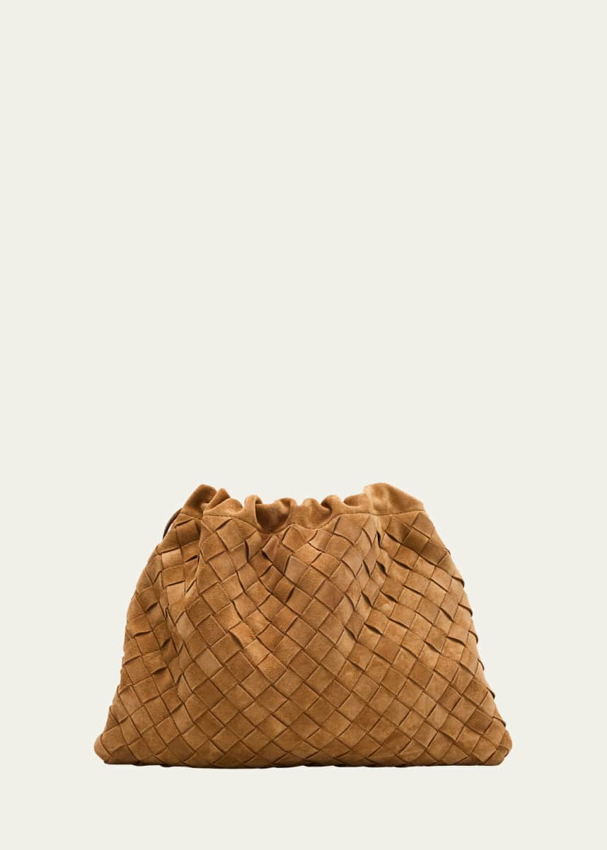Bottega Veneta Dustbag Suede Pouch Bag