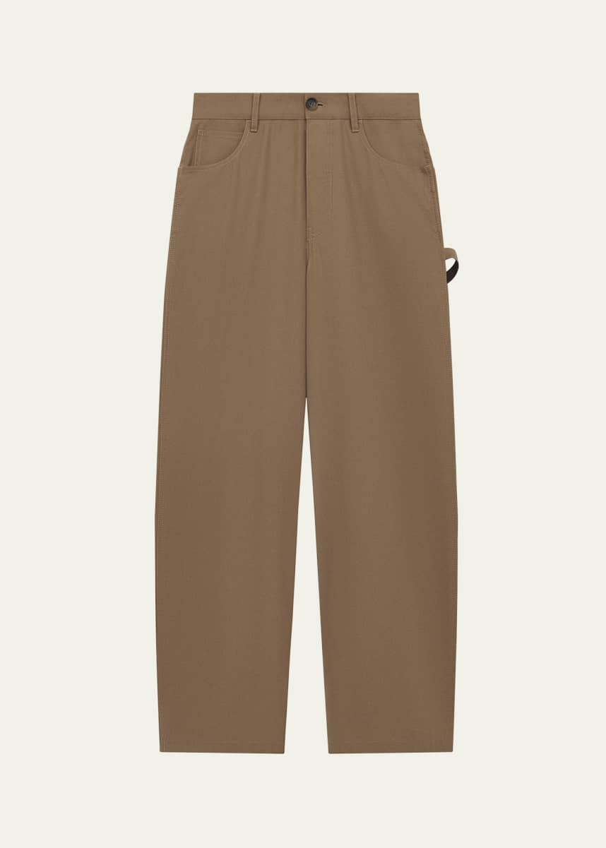 Loewe Men's Beige Cotton Carpenter Pants