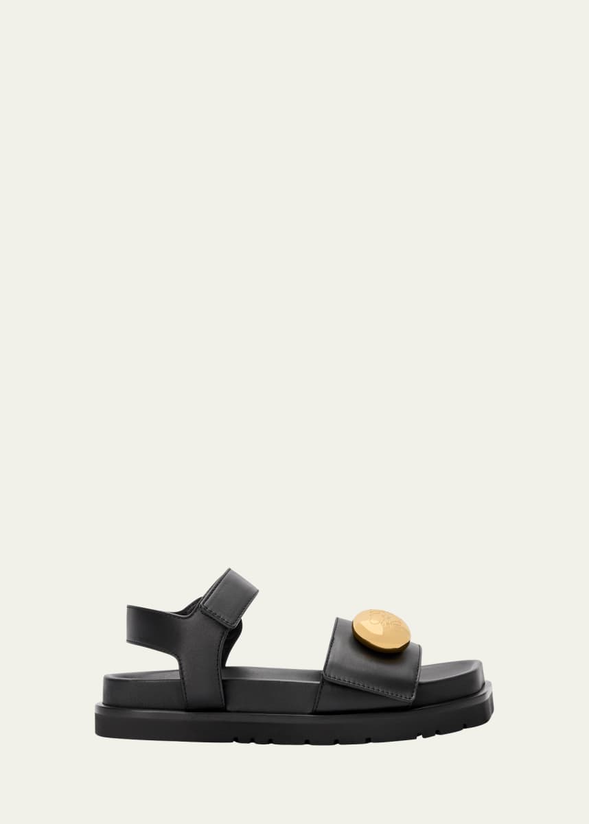 Loewe Pebble Fussbett Leather Sandals