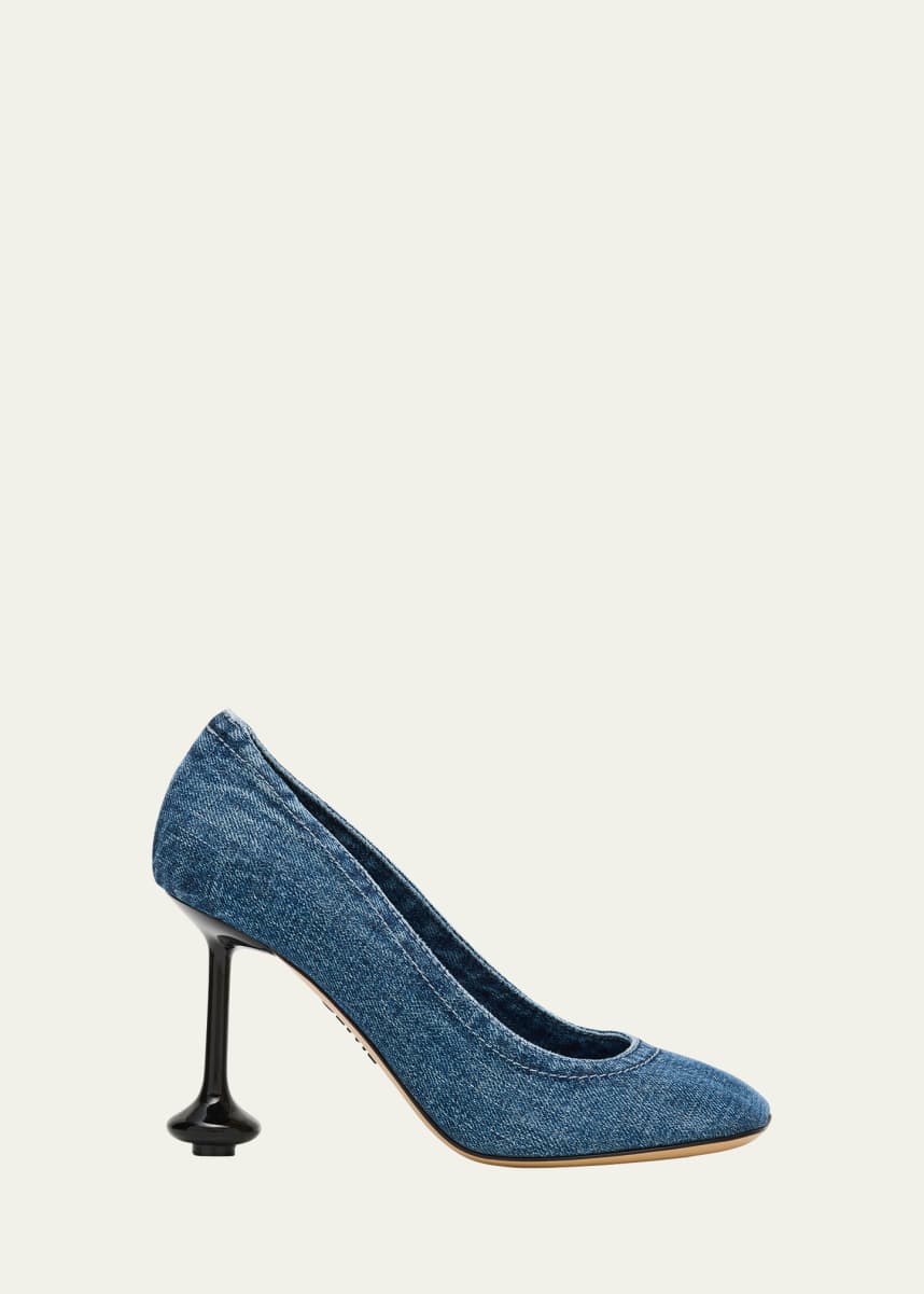 Loewe Toy Denim Drop Stiletto Pumps