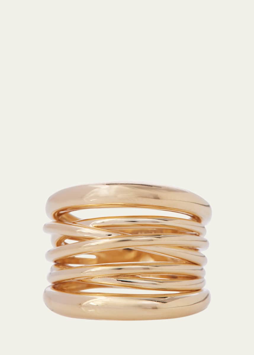 Sidney Garber 18K Yellow Gold The Scribble Band