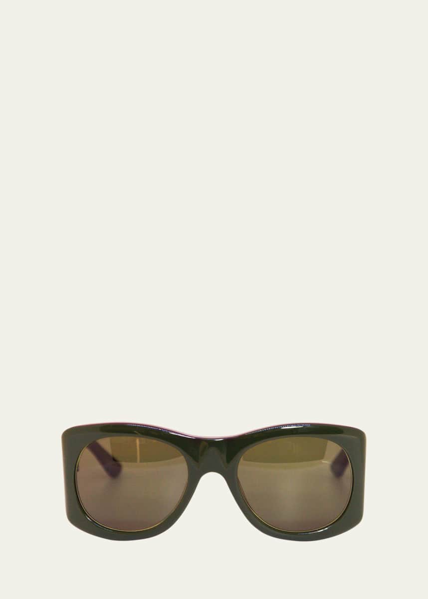 Selima Optique x Zankov Aleksandr Square Acetate Sunglasses