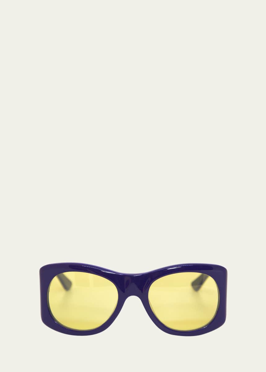 Selima Optique x Zankov Aleksandr Square Acetate Sunglasses