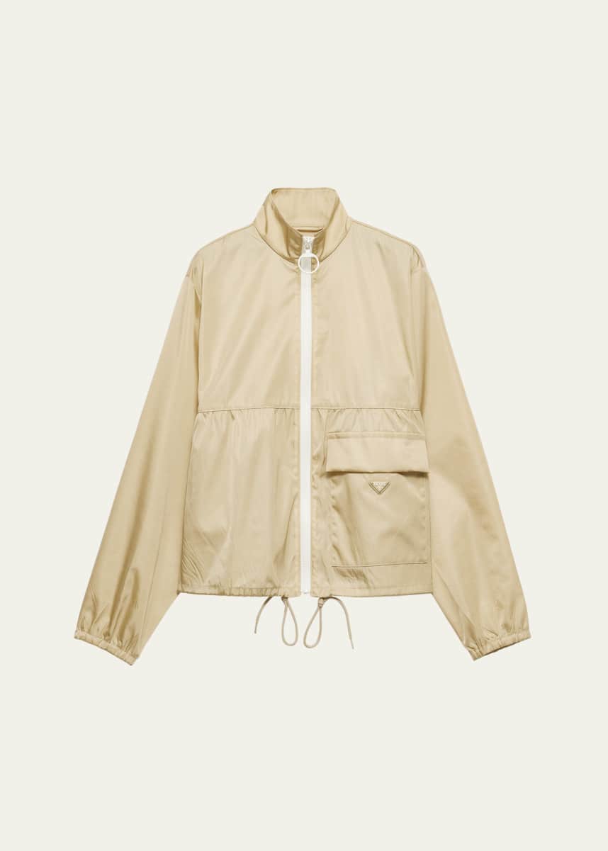 Prada Re-Nylon Zip Up Jacket