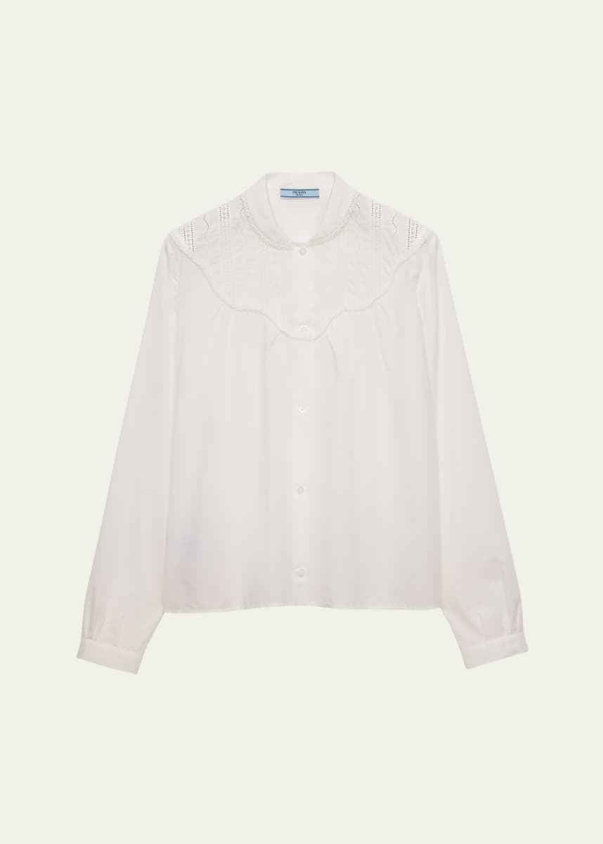 Prada Batista Embroidered Blouse
