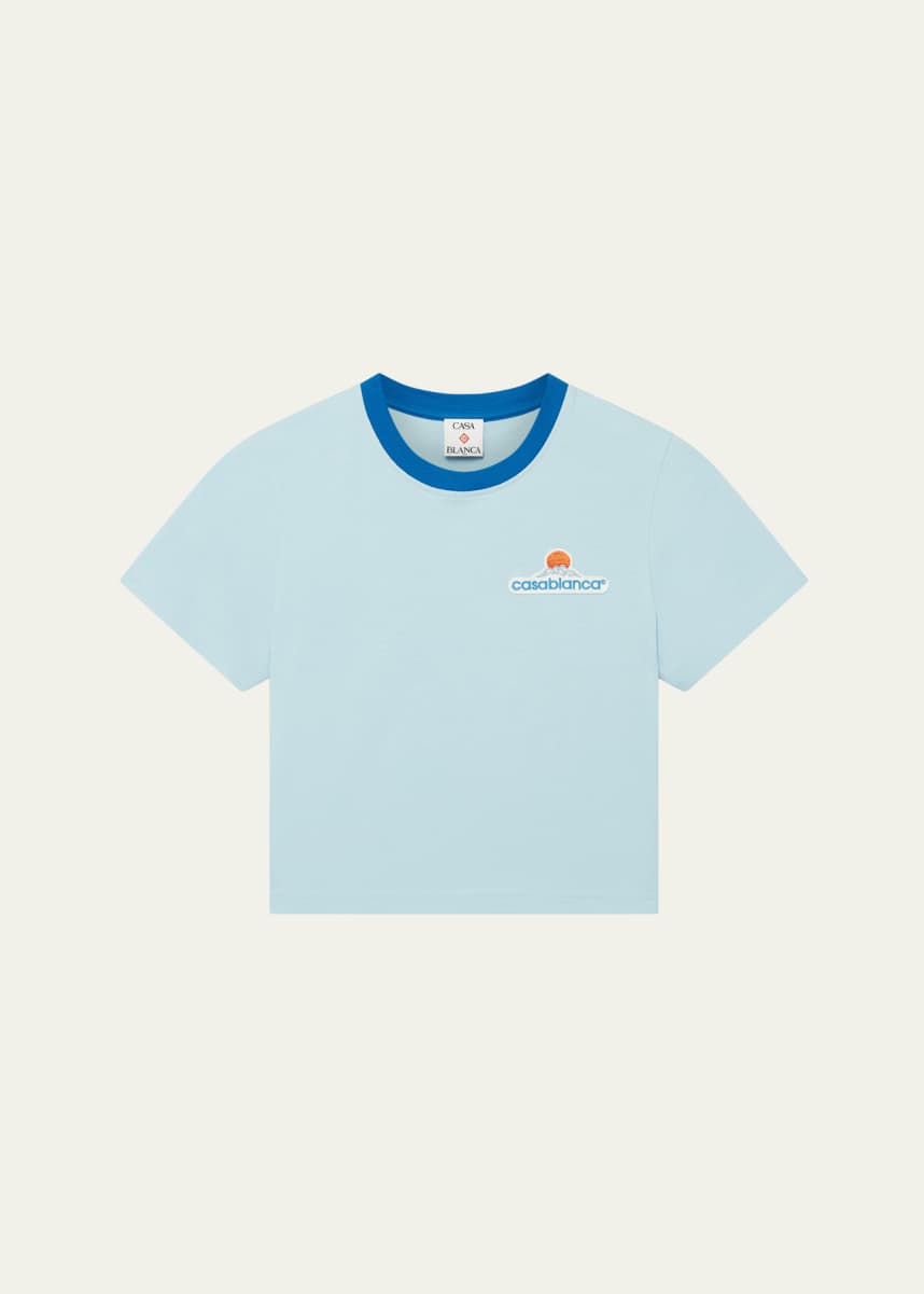 CASABLANCA Montagne Logo Patch Baby Tee
