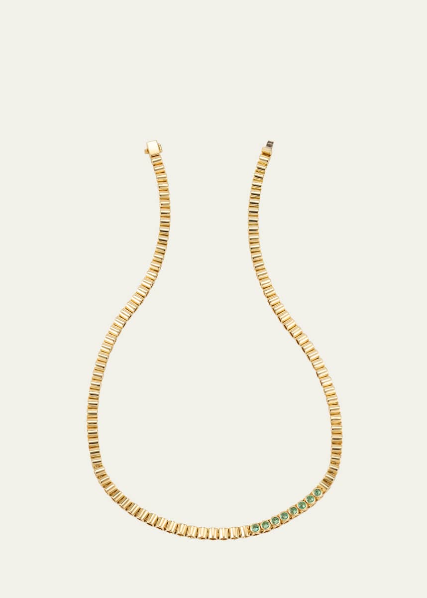TYPE JEWELRY TUBBO Emerald Tennis Necklace
